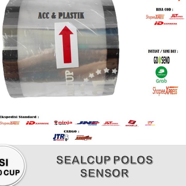 

시 Plastik Lid Cup Sealer / Tutup Gelas Plastik / Seal Cup Polos / SealCup Polos / LID CUP TANPA SENSOR Best