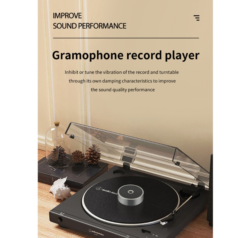 Bt Record Weight Clamp LP Meja Putar Vinyl Metal Disc Stabilizer Untuk Pemutar Rekam