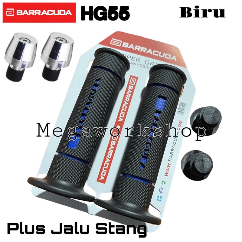 HANDGRIP SARUNG GAS BARACUDA RCB RACING BOY ORIGINAL + JALU STANG CHROME MODEL PCX UNIVERSAL MOTOR HANDGRIP HANDFAT HANDSPAD GRIPBARACUDA RCB HG55 HG 55 HG 66 HG66 ORIGINAL RCB RACINGBOY universal bisa untuk semua jenis motor