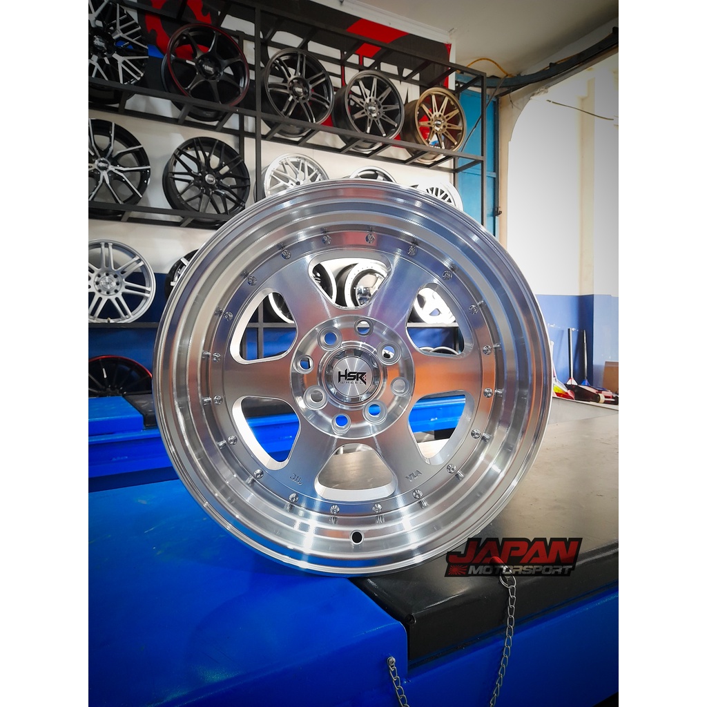 Velg Mobil Celong Hsr RUMOI R15 H4X100 4X114,3  Brio Jazz Calya Agya Yaris Livina Avanza Spin Dll