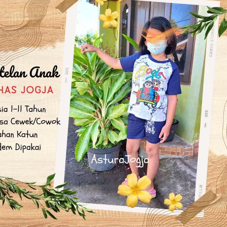 {TKR.21De22y} Kaos Anak Jogja 1 - 11 Tahun || Setelan Anak || Souvenir Oleh Oleh Malioboro Jogja