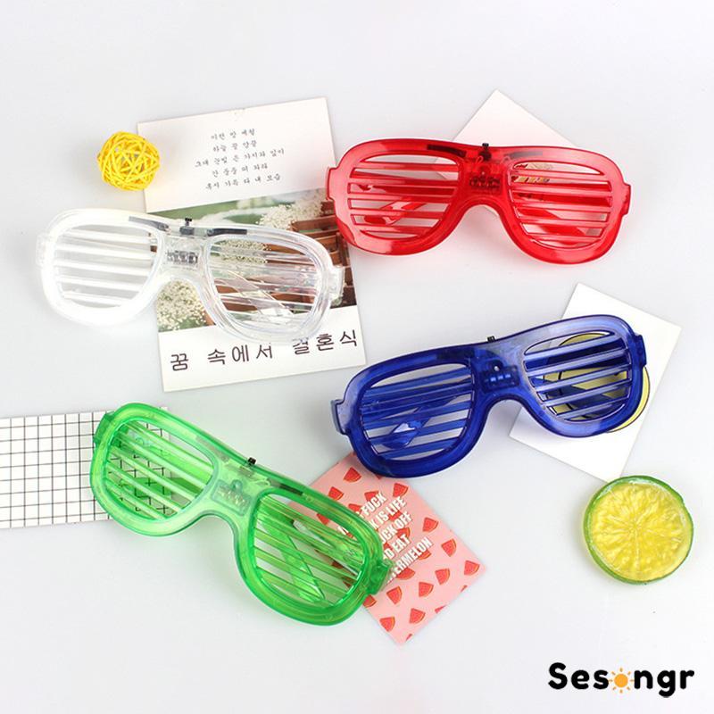 LED Kacamata Nyala Malam Colorful Eyeglass Aksesoris Fashion - SG