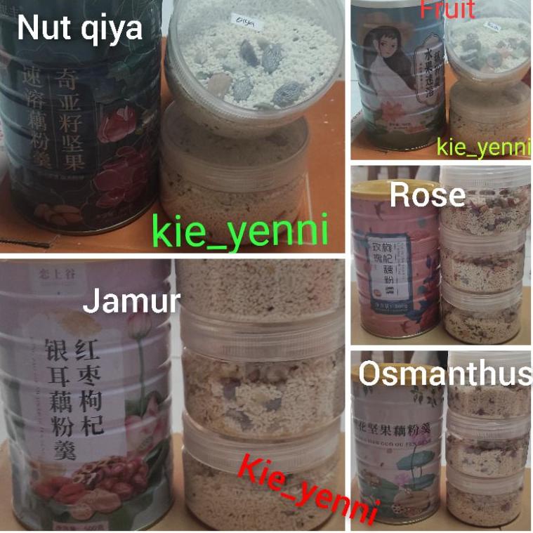 

(P-2&9♫♪) (SHARE JAR) Oufen Lotus Root Powder / bubur akar teratai / chia seed/bubuk teratai proses cepat