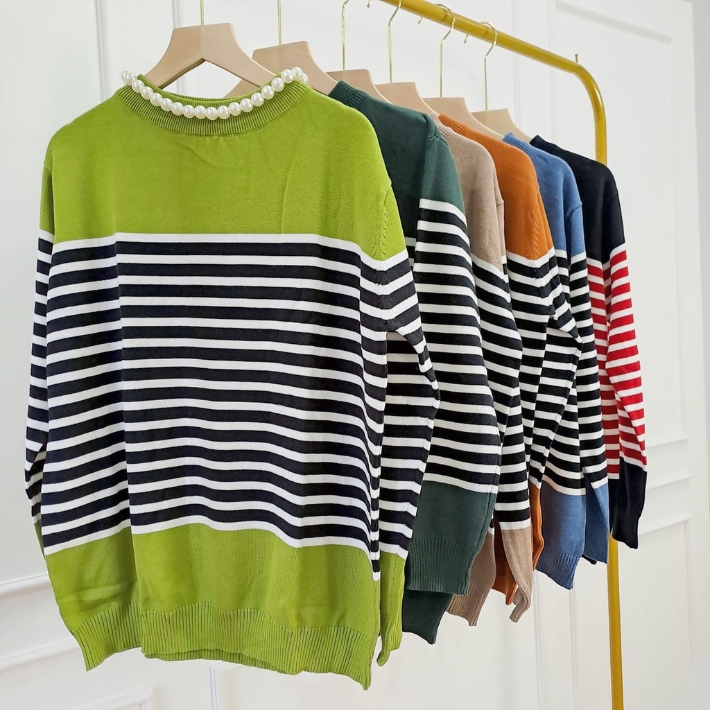 Kara Sweater Blouse Rajut - Atasan Rajut Cotton Knit Premium Wanita (316)