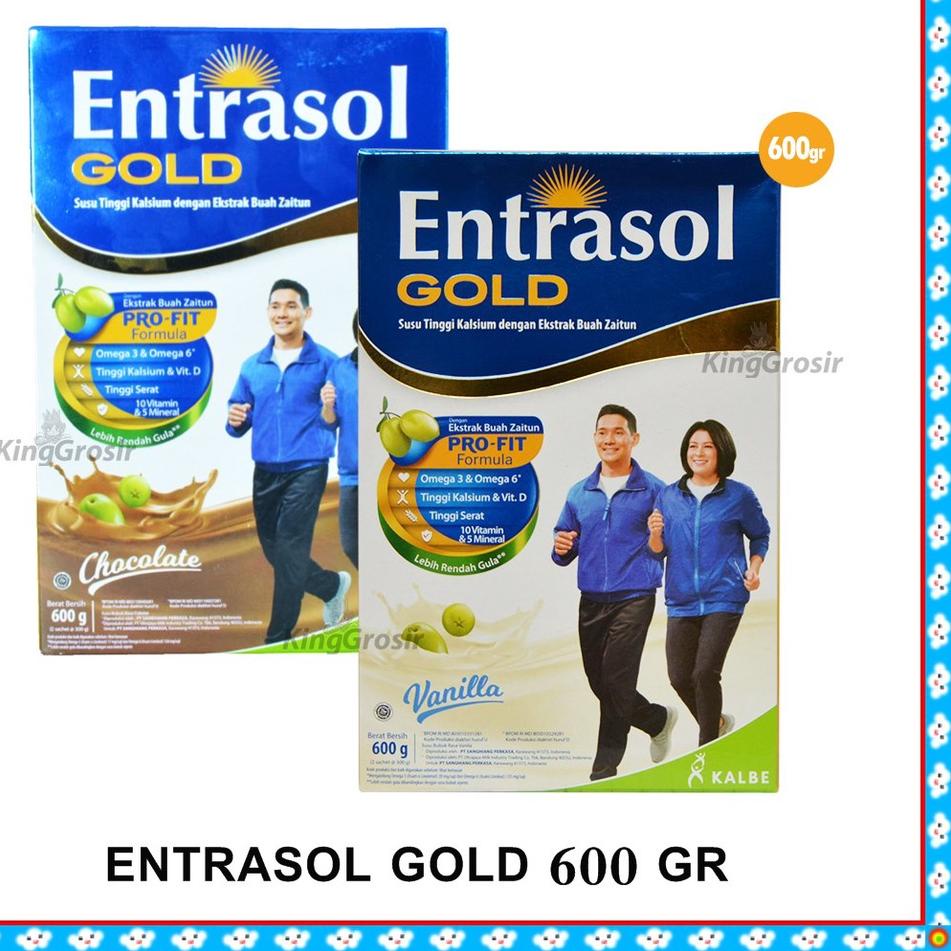 

❤[PROMO MURAH!!!]❤ Entrasol Gold 600 gr Vanila / Coklat Susu Untuk Lansia