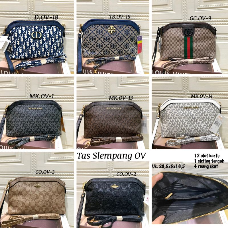 clutch selempang multifungsi/Tas slempang premium/ tas oval import/ tas cewek tali pendek tali panjang