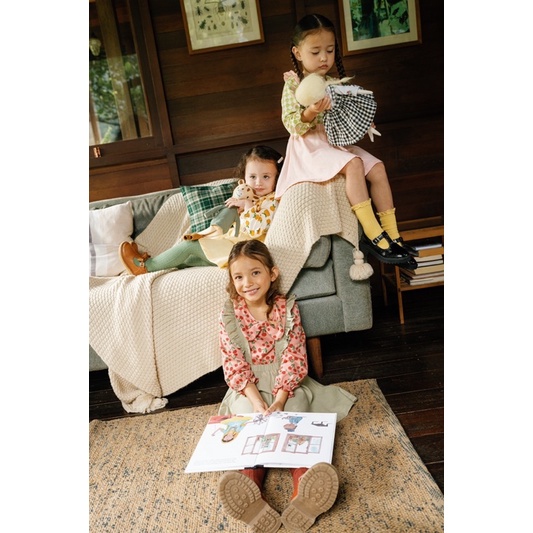 Bohopanna Carol Bodysuit / Top 0-10 Tahun Atasan Collar Anak Perempuan
