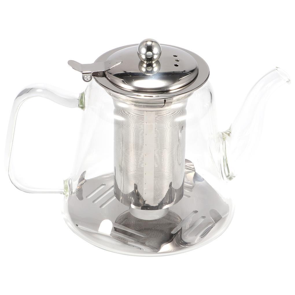 Teko Teh Stainless Steel Rumah Dengan Infuser Restoran Teko Ruang Tamu Teas Maker Wadah Ketel Transparan