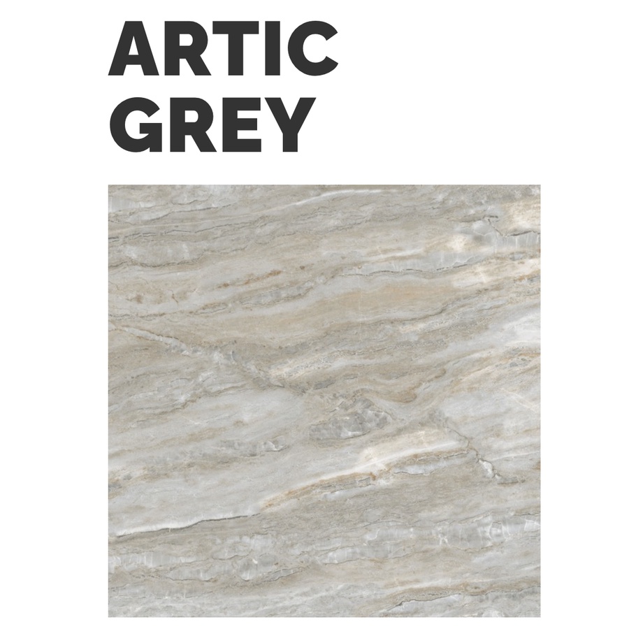 INDOGRESS GRANIT TILE ARTIC GREY 60X60 KW1 GLAZE POLISHED