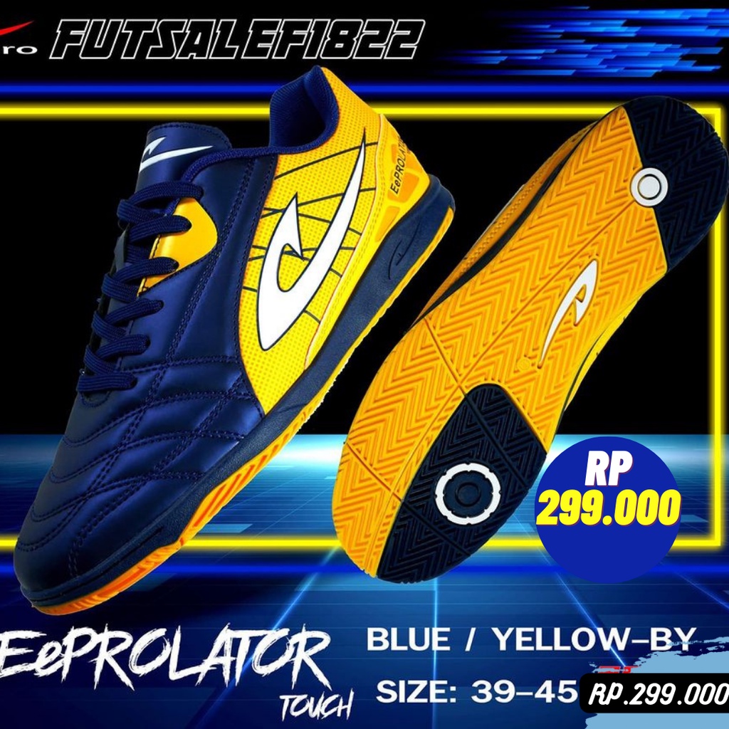 Sepatu Murah Sepatu Futsal Eepro Blue Yellow