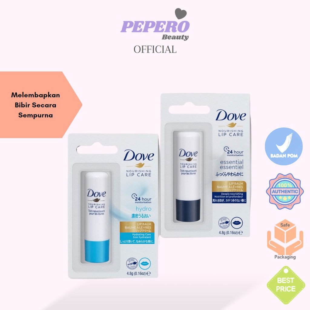 Jual DOVE Nourishing Lip Care Essential | Hydro 4.8g | Shopee Indonesia