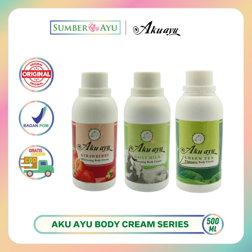 Jual Aku Ayu Whitening Body Cream 500ml Shopee Indonesia