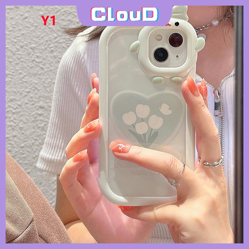 Soft Case Tpu Motif Hati / Bunga / Monster 3D Untuk iPhone 11 Pro Max 6 7 8 6s 14 Plus X XR XS Max SE 2020