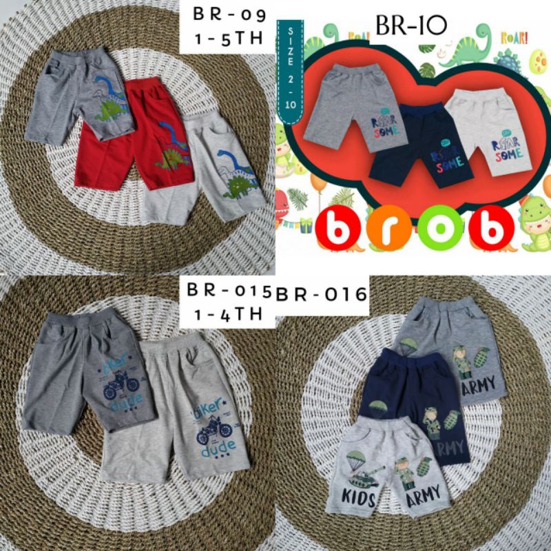 BROB || CELANA PENDEK ANAK BALITA LAKI-LAKI USIA 1-5 TAHUN BAHAN FLEECE BAWAHAN SANTAI HARIAN DIRUMA