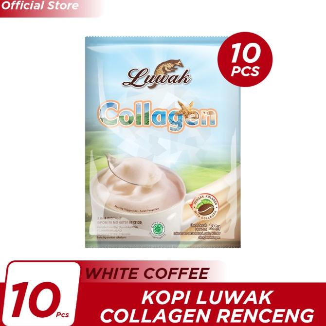 

Kopi Luwak Collagen Renceng 10x25gr