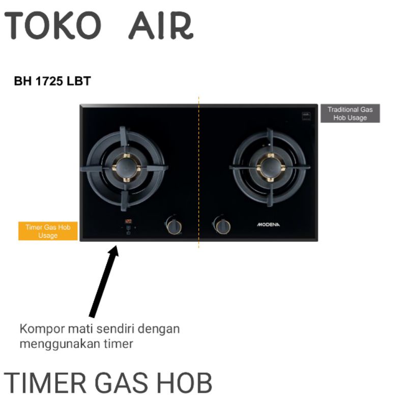 KOMPOR TANAM MODENA BH 1725 LBT BH 1725LBT