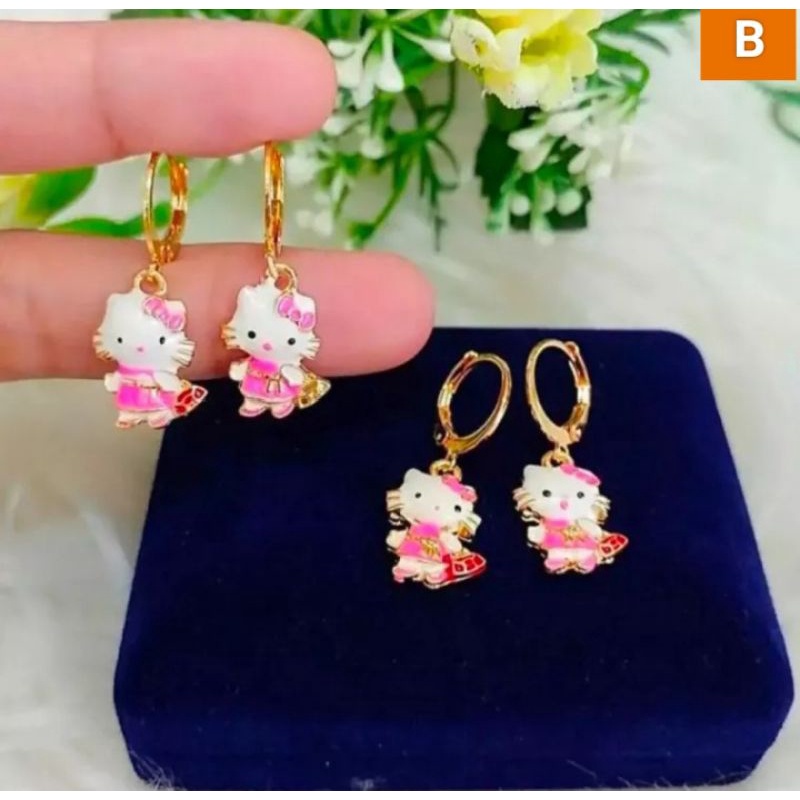 Anting hello kitty anak perempuan cantik