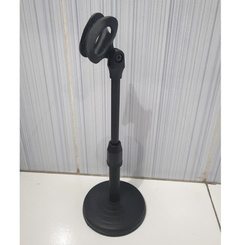 stand mic meja kaki bulat