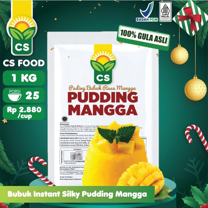 

⭐BISA COD⭐ Bubuk Instant Silky Pudding Mangga 1 kg - CS FOOD