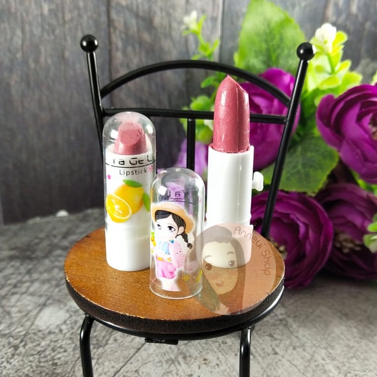 Mini Lipstick Ya Ge Li Mainan Anak Aroma Buah Rasa Fruits Flavour Warna Cantik for Girls Kids Murah Termurah Pewarna Bibir