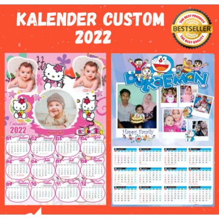 

Kalender 2022 - Kalender Dinding - Custom Desain