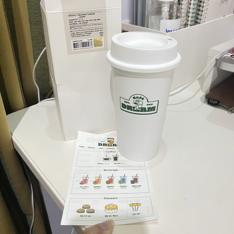 [BOOKED] REUSABLE CUP NCT DREAM 7 DREAM CAFE MD NO PC TUMBLER
