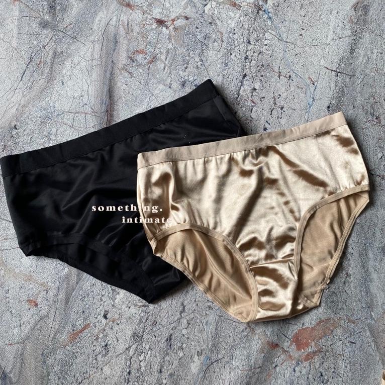 [KODE PRODUK 0SFGR9649] [50RB ISI 4] Mix Brand Sisa Export Basic Black or Nude Panty Brief / Underwe