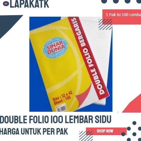 

➥Sale✵➥ KERTAS double folio bergaris 100 lembar 47 ➥