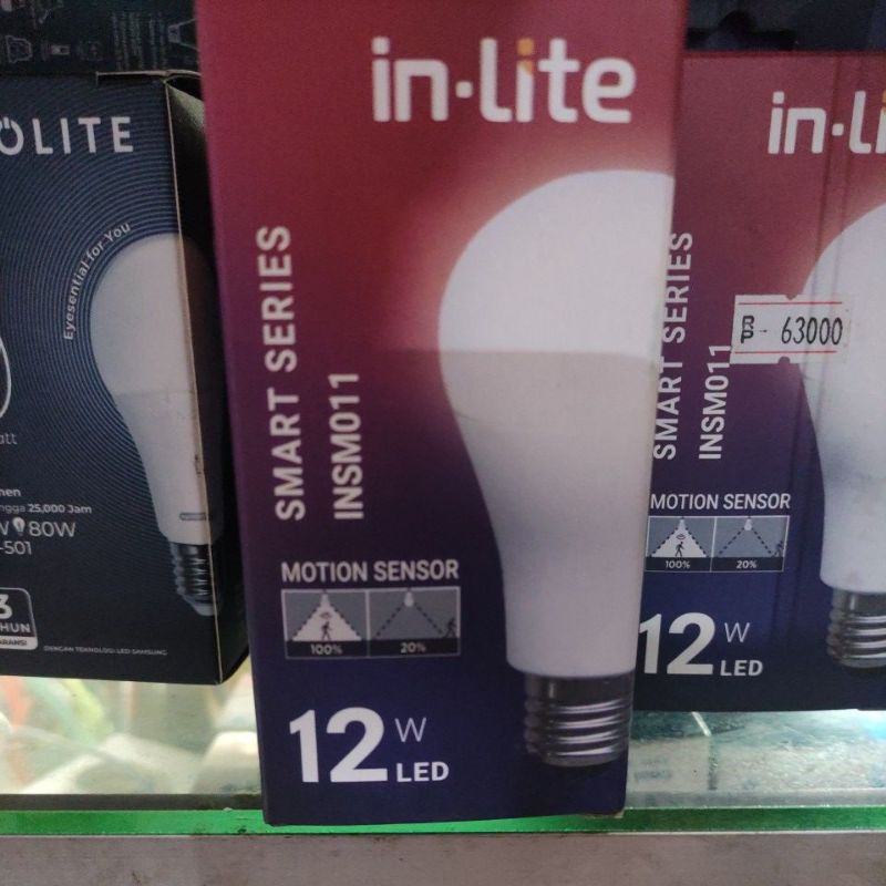 LAMPU SENSOR GERAK IN-LITE 12 W