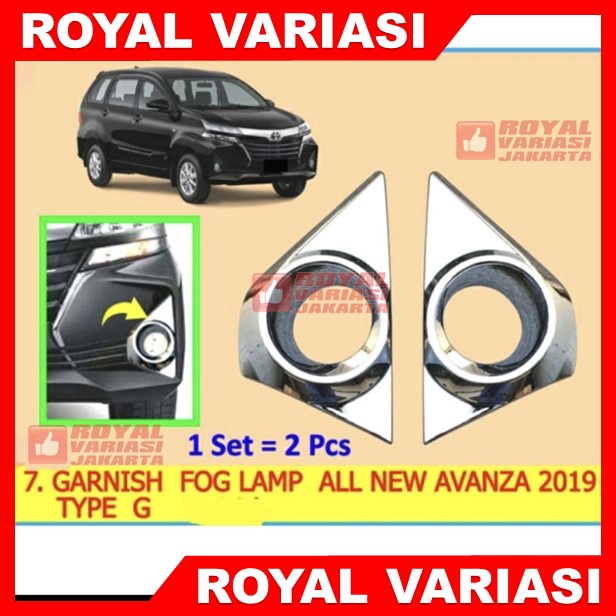 Cover/Ring Foglamp Avanza G 2019-2021 Lampu Kabut