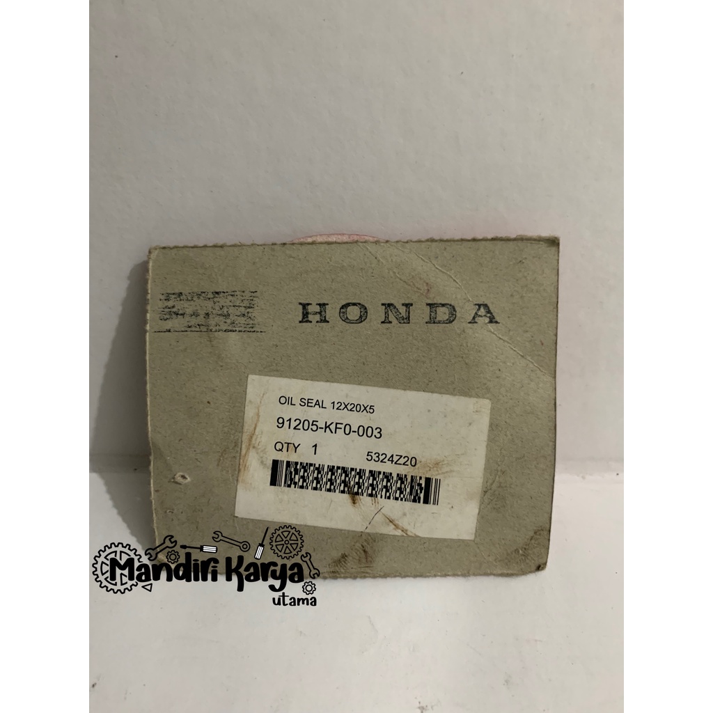 OIL SEAL / SEAL WATERPUMP 12X20X5 (91205-KF0-003)