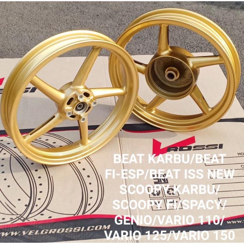 Velg Pelek Racing VRossi Sanca Model RCB Palang 5 Beat Vario 110 Karbu / Techno 110 Scoopy Spacy Gen
