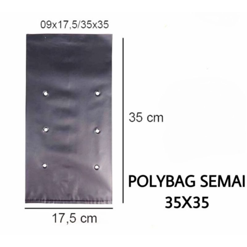 Polybag TANAMAN Polybag sedang 35 x 35 ecer