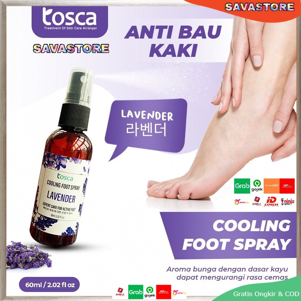 TOSCA COOLING FOOT SPRAY PENGHILANG BAU KAKI - FOOT SPRAY - DEODORANT KAKI PENGHILANG BAU KAKI