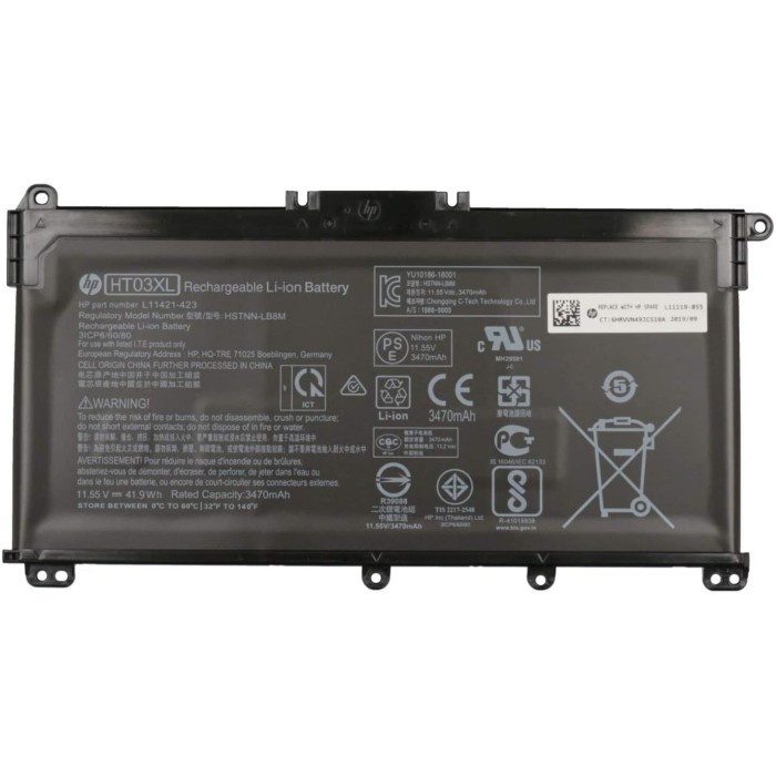 Baterai HP 14-CE0014TU 14-CE0000 HT03XL 15-CS S HT03 HT03XL