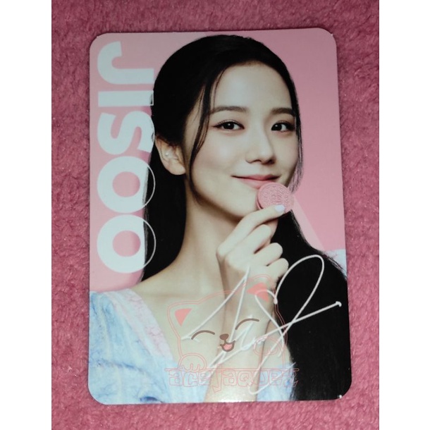 PHOTOCARD PC JISOO BLACKPINK X OREO OFFICIAL