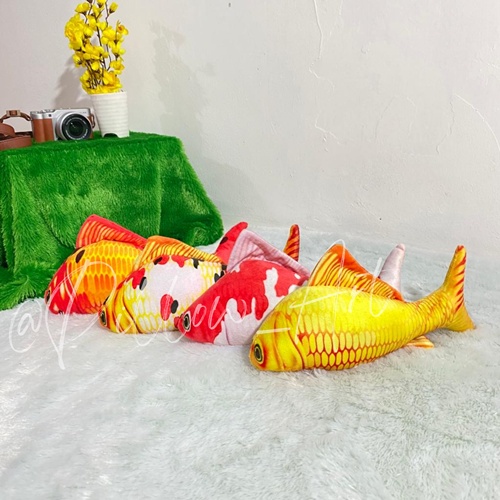 Pillowart - Bantal Boneka Ikan Koi Ikan Hias Size S - ART045