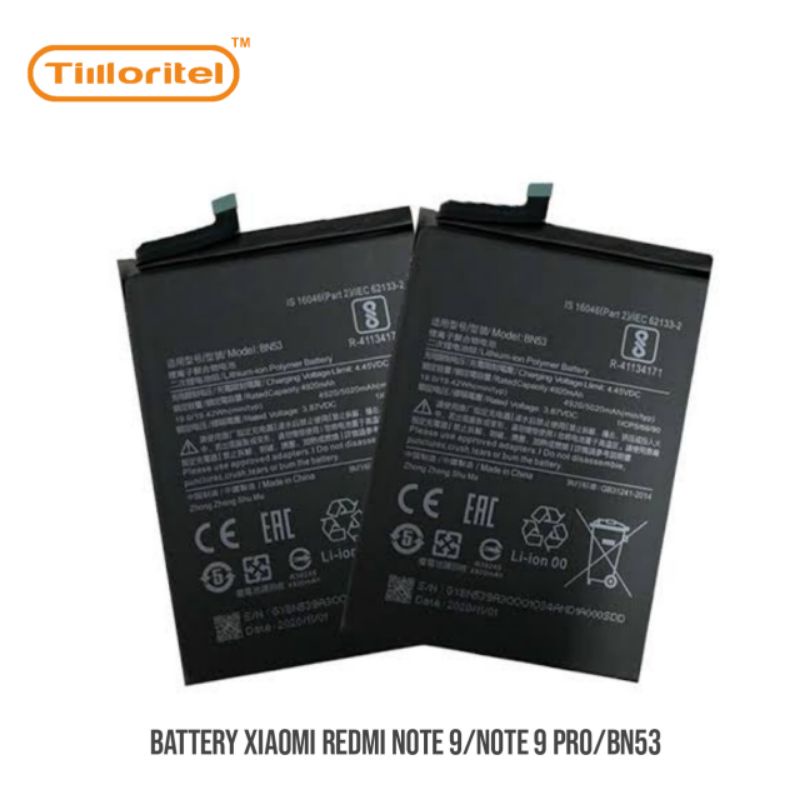 BATTERY XIAOMI REDMI NOTE 9/NOTE 9 PRO/BN53