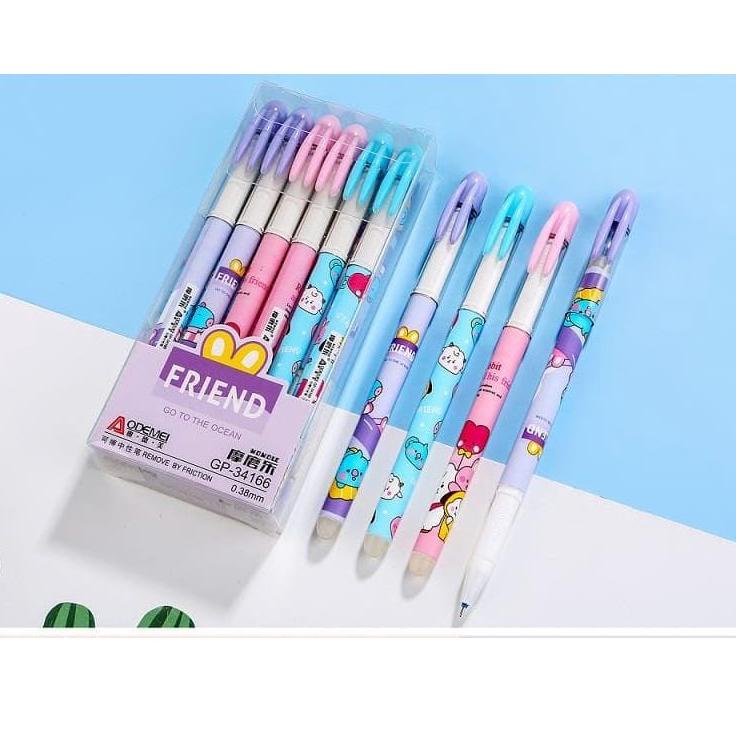 

[Product][K73N]✓ [GROSIR] 1 LUSIN Bolpen/ Pulpen Hapus/ Pena Bisa Di Hapus Aodemei/ ZI XIN/ + GANTUNGAN BONEKA ISI 12 PCS langsung kirim