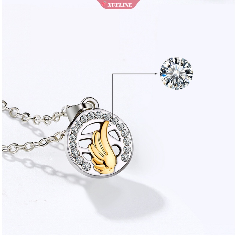 Kalung Pasangan Bulu Matahari Dan Bulan Fase magnet Menghisap Sederhana fashion Hari Valentine Kalung Rantai Klavikula Pria Dan Wanita Yang Dipersonalisasi set [ZXL]
