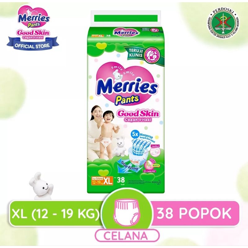 Merries popok uk XL 38 pcs