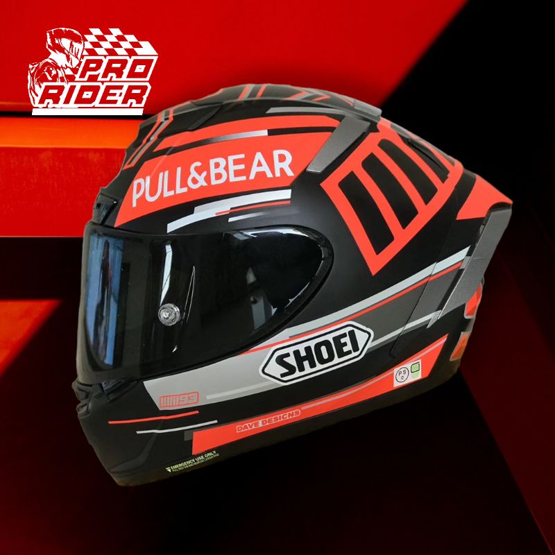 Helm Motor Fullface Shoei X14 Black Concept Helm Full Face