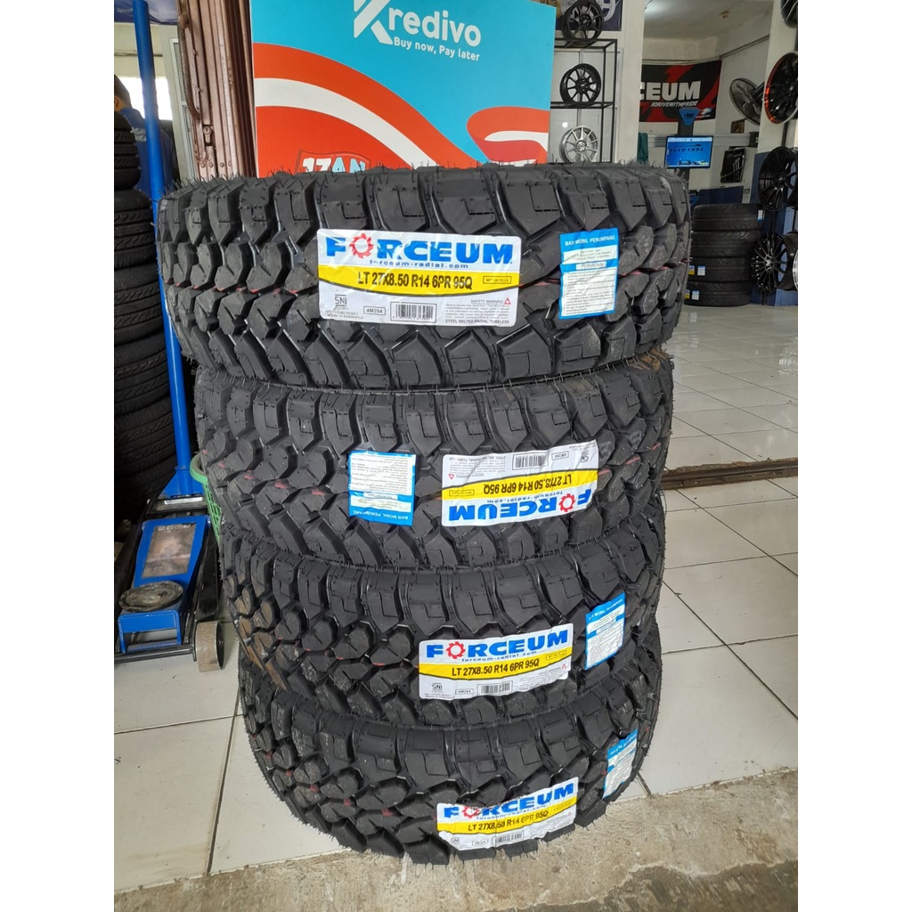 BAN MOBIL PACUL MT RING 14 FORCEUM M/T 08 PLUS 27 8,5 R14 BAN OFFROAD