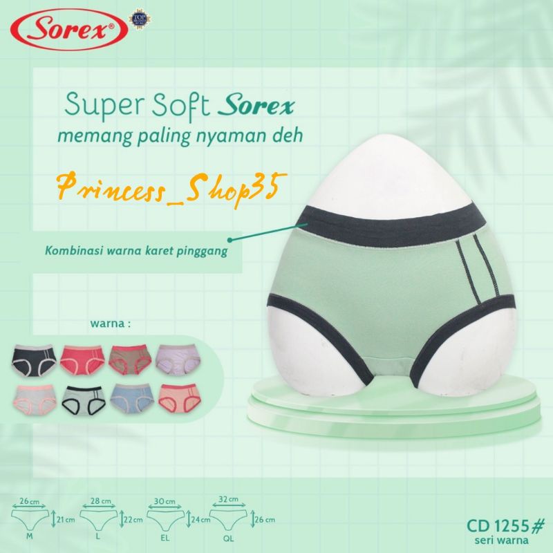 Celana Dalam Wanita Sorex Super Soft 1255 CD Wanita Sorex 1255