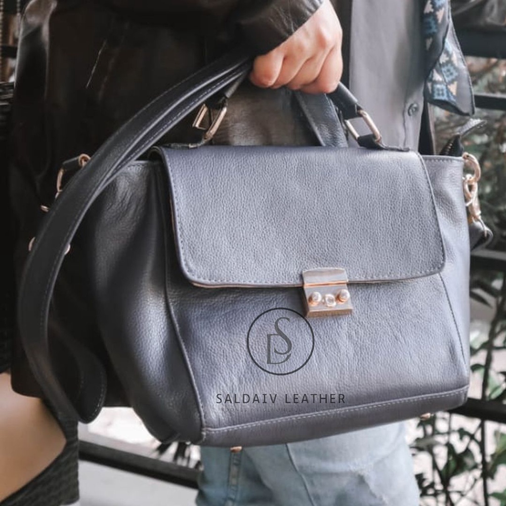 Tas Kulit Asli Selempang Hand Bag Wanita Garut SDL338