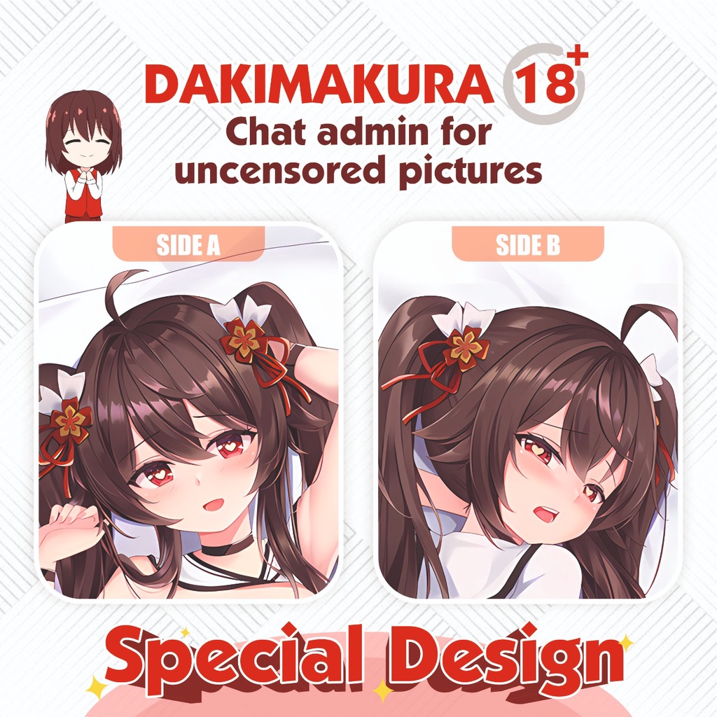 Dakimakura Hu tao Genshin Impact 150x50 cm (Cover Only)