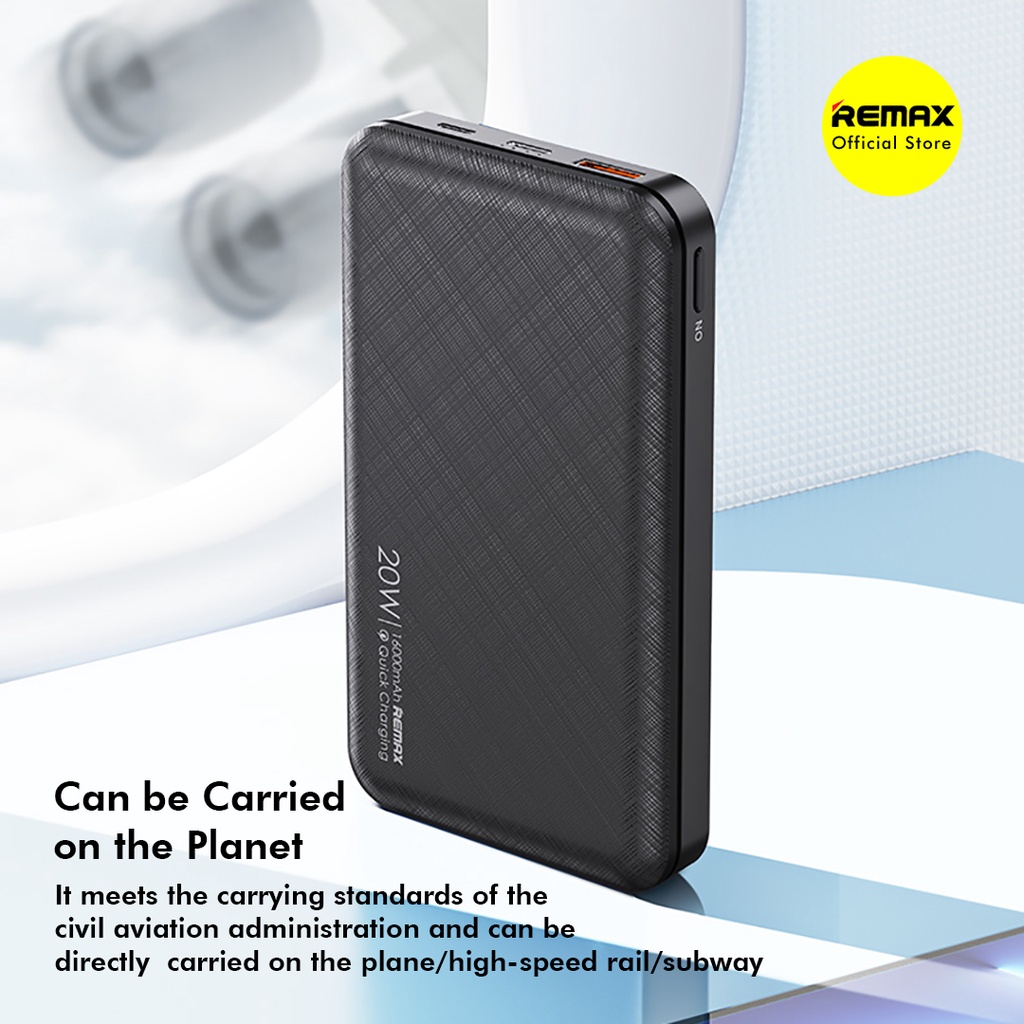 Power Bank Remax Renen 16000mAh Fast Charging PD+QC 20W+18W Dual Port RPP-322