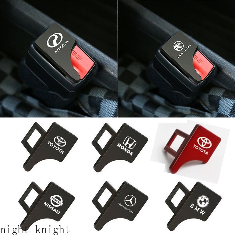 [NEW] Klip Gesper Sabuk Pengaman Pengaman Mobil Extender Metal Hard Plug Alarm Stopper