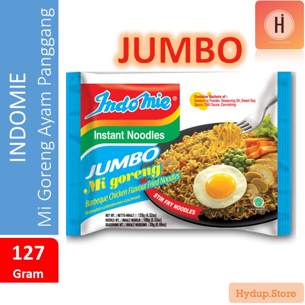 

Indomie Mi Goreng Instan JUMBO Ayam Panggang 127 Gram