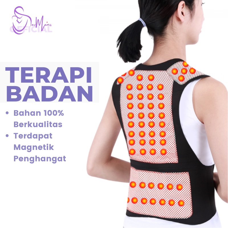 Alat Terapi Pinggang Punggung Kesehatan Wanita Tourmaline Magnetic Terapi pinggang syaraf Kejepit Perawatan Diri Shoulder Therapy Back Waist Terapi Badan Import Original Termurah